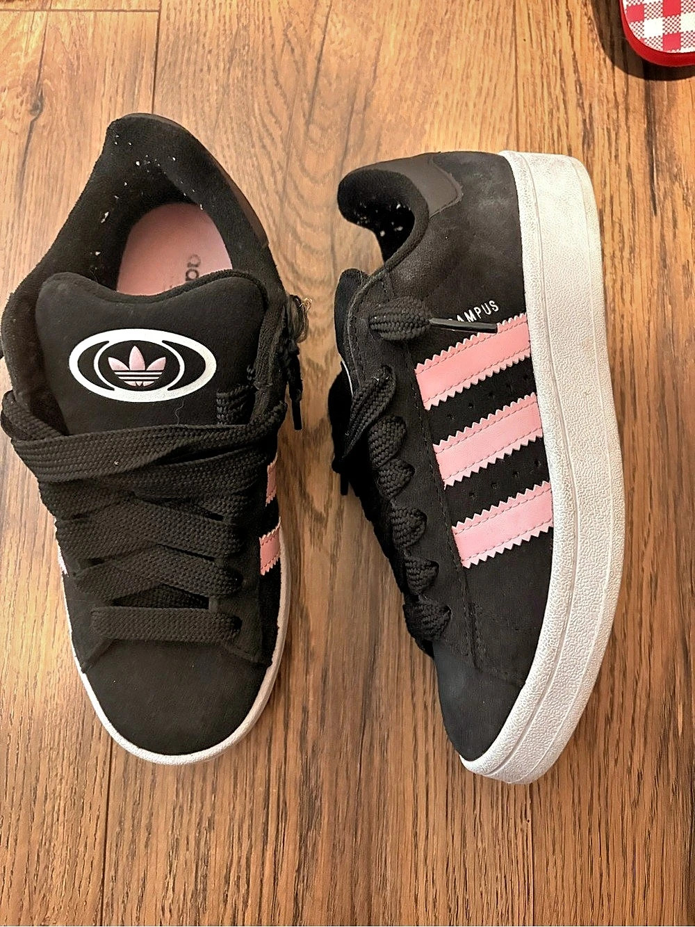 adidas Campus Sneakers Black & Pink US 6.5